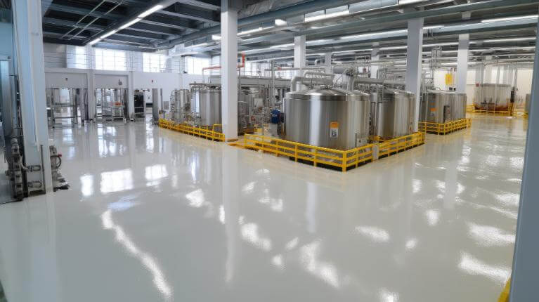 beverage-processing-plant-resin-flooring